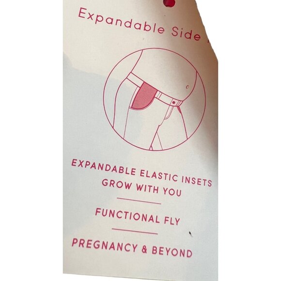 Isabel Maternity Women's Medium Wash Denim Maternity Shorts Size 6 NWT‎ - Picture 4 of 4